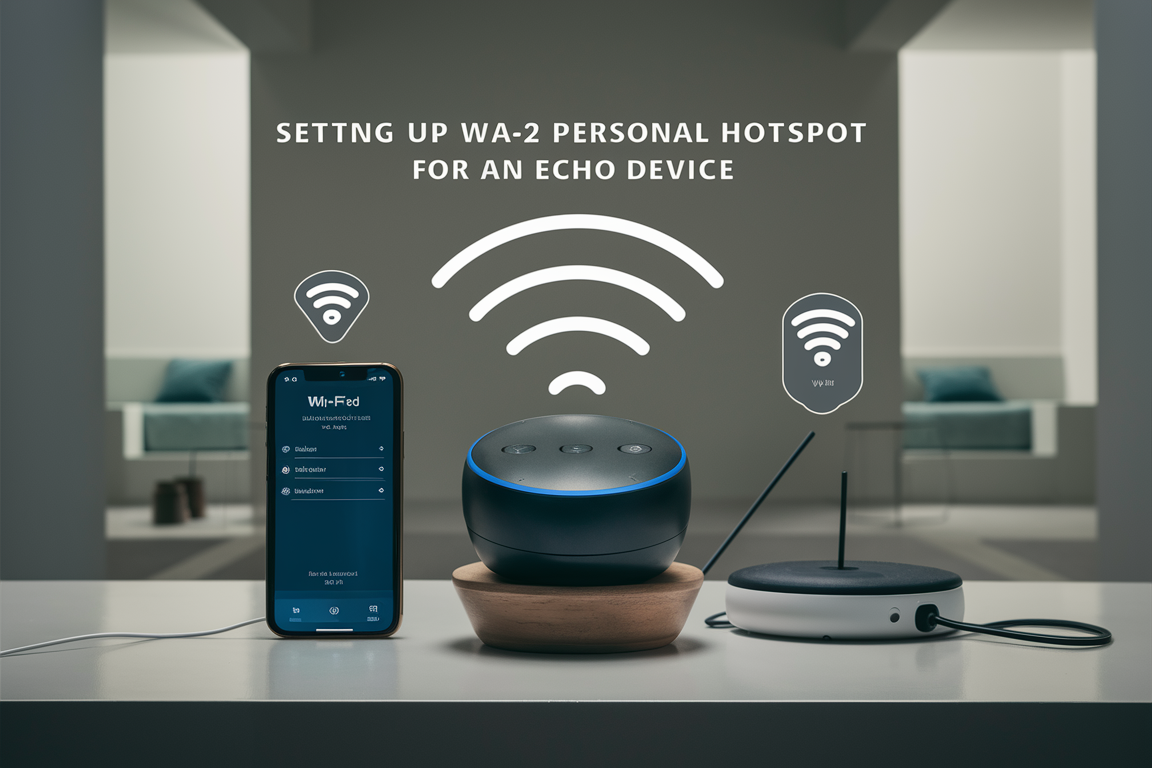 how to set up wpa2 personal hotspot for echo device