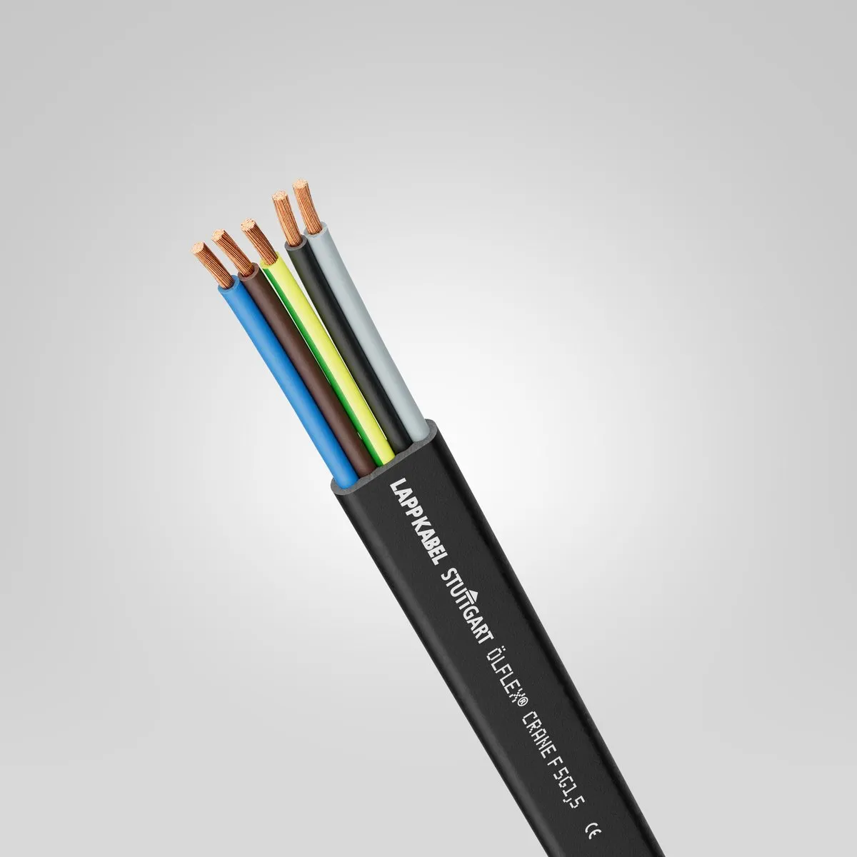 can you splice a crane flat power cable